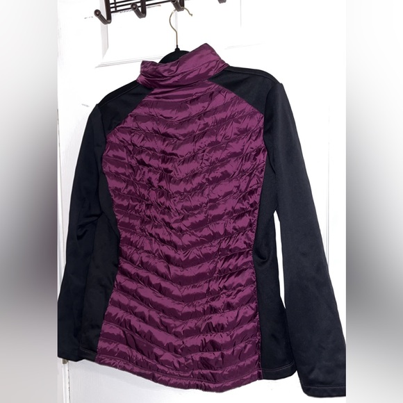 32 Degrees Womens Mixed Media Jacket 💜🖤 - Picture 2 of 3